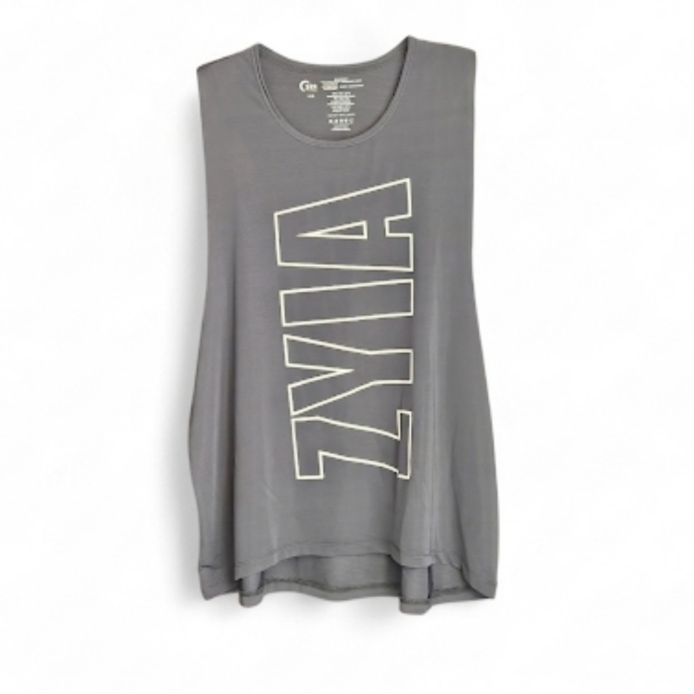 ZYIA Active Charcoal Grey Havana Tank Top XXL 2XL